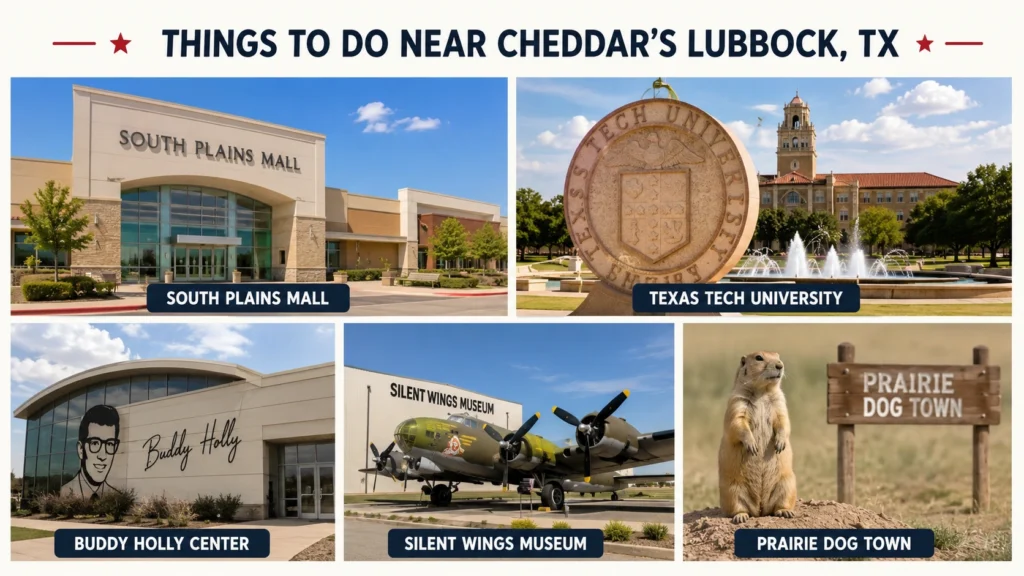 Cheddar's Lubbock, TX: Hours, Location, Menu & More 2 Cheddar’s Lubbock Nearby Attractions