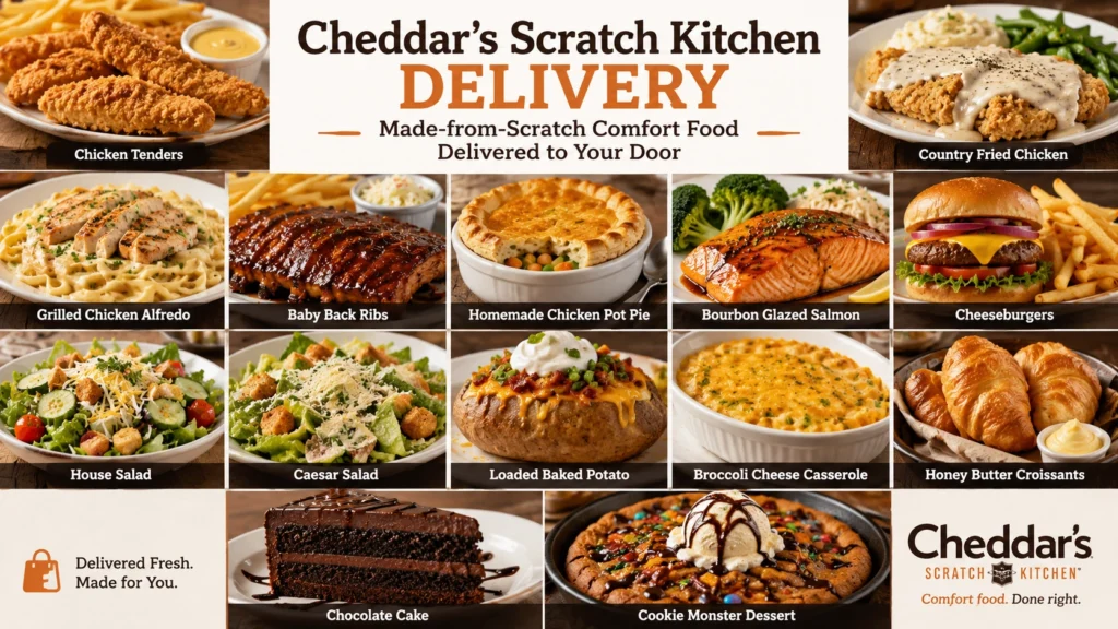 Cheddar's Delivery: Order Online, Fees & Delivery Guide 2 Cheddar’s Popular delivery choices